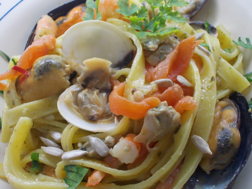 fettuccine mare e confit dettaglio1